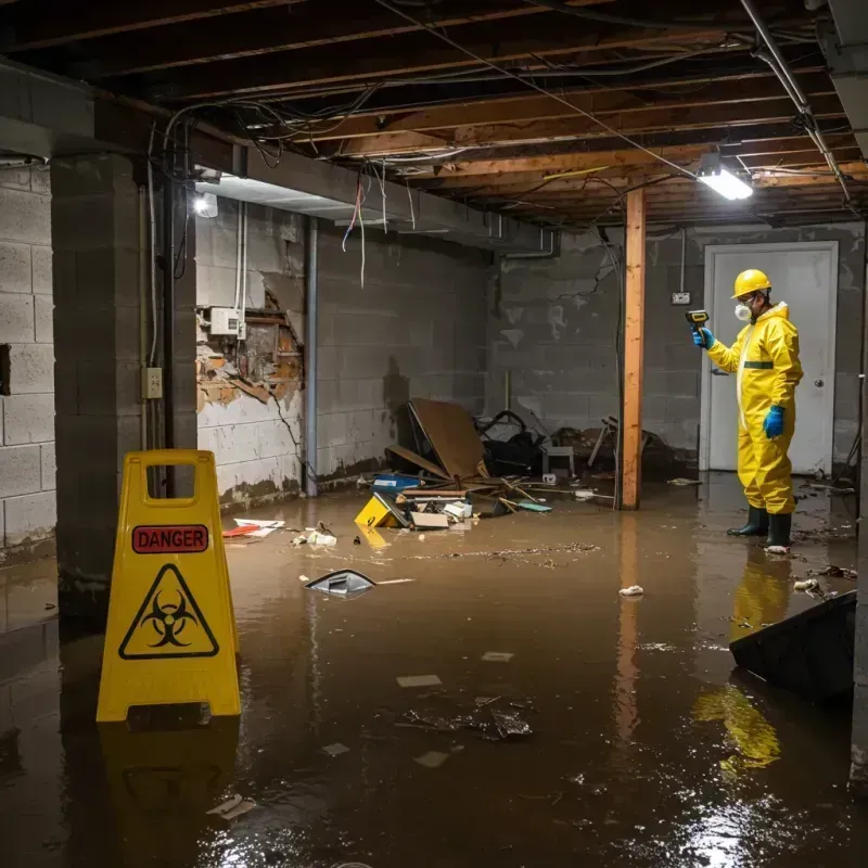 Flooded Basement Electrical Hazard in Leesport, PA Property